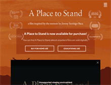 Tablet Screenshot of aplacetostandmovie.com